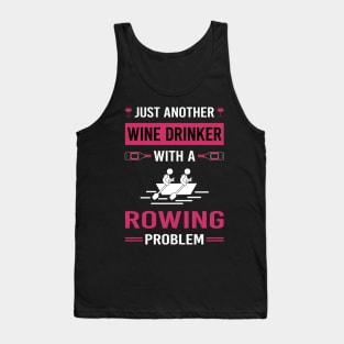 Wine Drinker Rowing Row Rower Tank Top